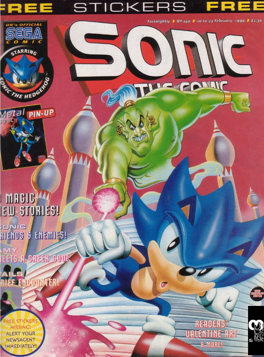 Sonic - The Comic Issue No. 149 Comic cover page